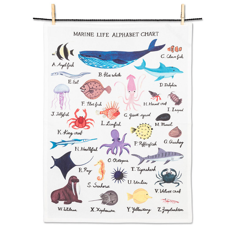 Embroidered Tea Towel Kitchen Towel