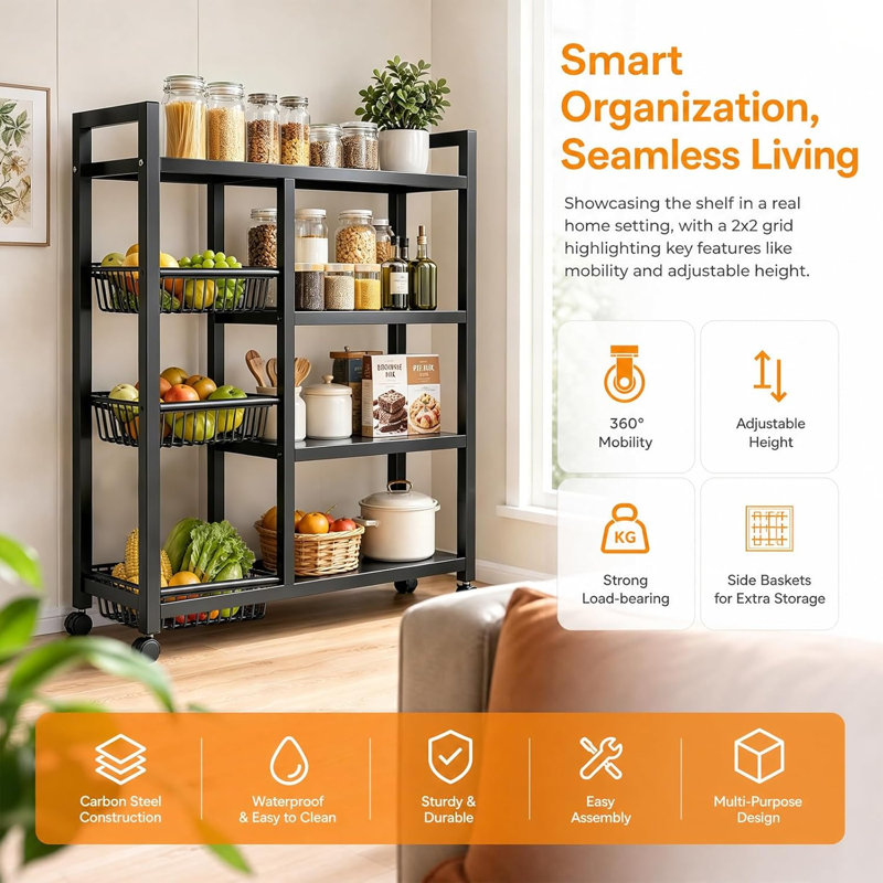 80 cm W Steel Shelving Unit