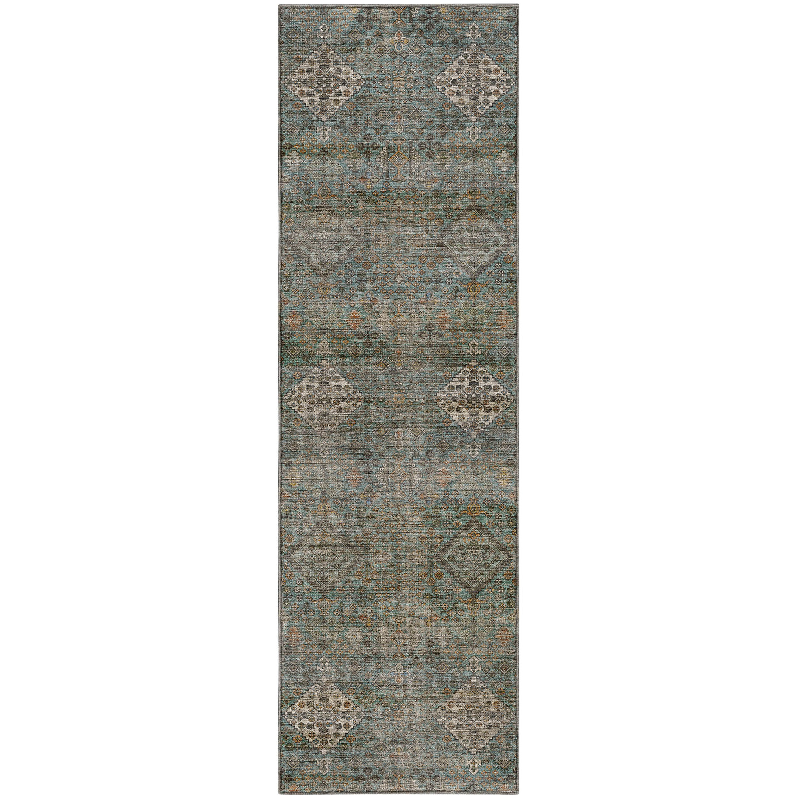 Rug, Teal, 2'3" x 7'6" Runner