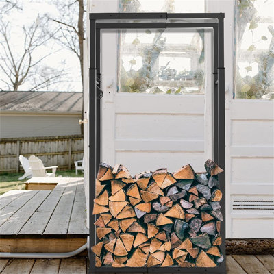 Atward 65cm W Metal Log Rack