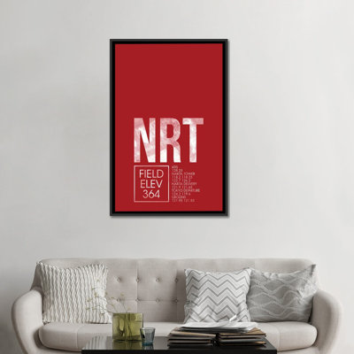 « tokyo (narita) », art textuel sur toile, "air traffic control series"
