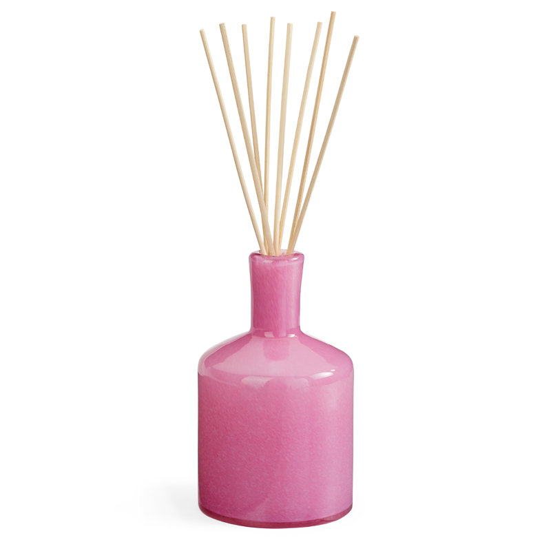 Duchess Peony 15oz Art Glass Reed Diffuser with Handmade Vessel