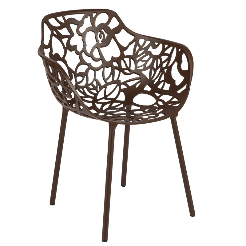 Fauteuil de patio Rabia, Ensemble de 2, Brun