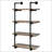 Black And Rustic Oak 4-Tier Wall Shelf-2020445216-2020445218