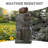 29.9"h Outdoor Solar Power Water Fountain, Resin Pottery Cascade Garden Water Fountain With Led Lights Effect