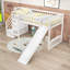 Lit mezzanine simple avec échelle et glissade-902528041