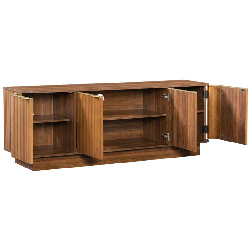 Coffee Table & TV Console Set (Brown)