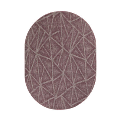 Tapis mauve à motif géométrique Dicus