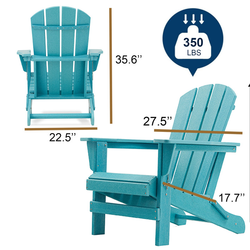 Foldable Outdoor Adirondack Chair, Tiffany