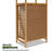 Bamboo 3-Tier Laundry Hamper With Tilt-Out Basket – 46.5”H Storage Shelf For Bathroom, Bedroom, Closet