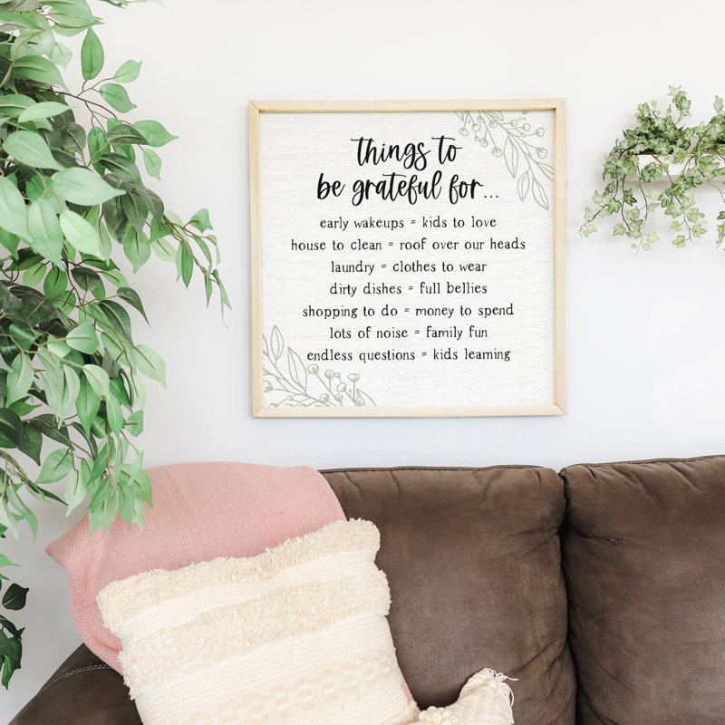 Things To Grateful, H 24 po x l 24 po