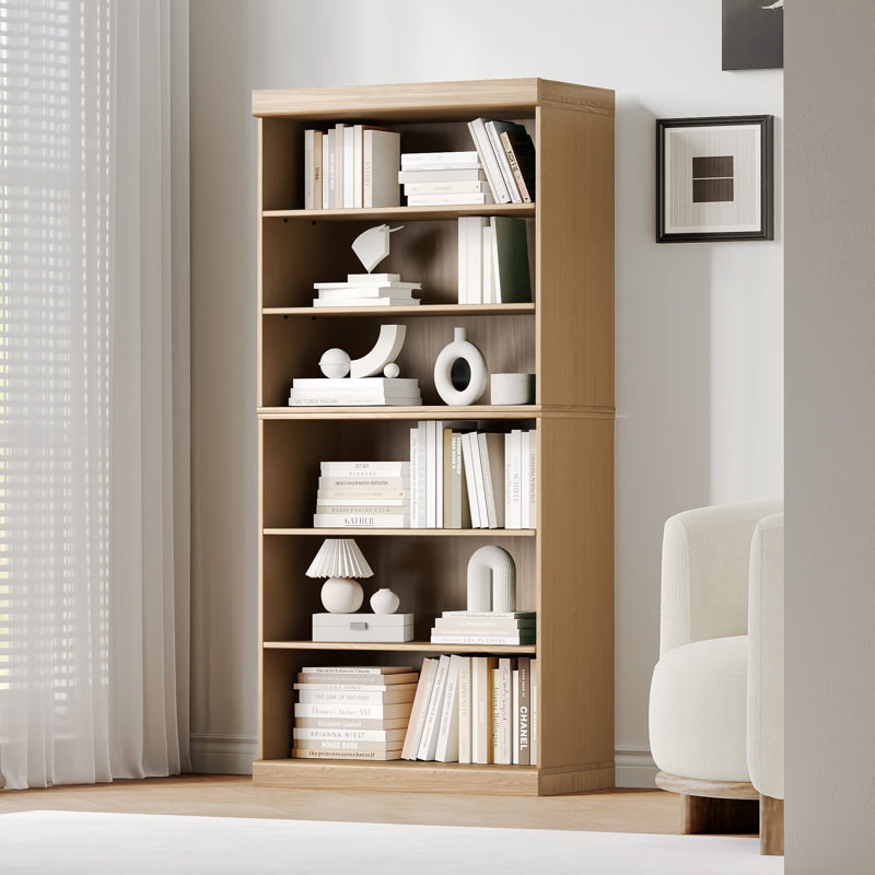 Bibliothèque 67 po H x 31 po, (6 tablettes) H 170,2 po x l 78,7 po x P 40,6 po, Naturel
