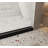 Frameless shower door 44-48 "W x 76" H, 1/4 "(6 mm) Clear Tempered Glass, Explosion Proof Film, Stainless Steel Handle,Brushed Nickel-124324545