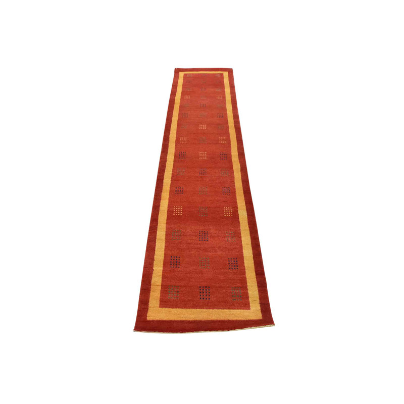 Roxa One-of-a-Kind 2'7'' X 10' New Age Wool Area Rug in Red