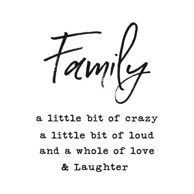 Family And Laughter - Wrapped Canvas Print
