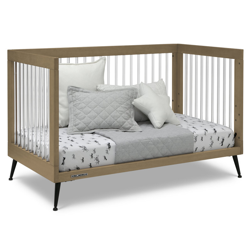 Sloane 4-in-1 Convertible Crib, Acorn/Matte Black