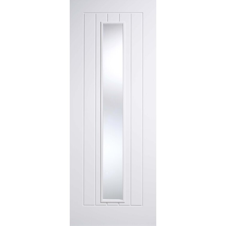 Mexicano Clear Glazed Primed White Internal Door