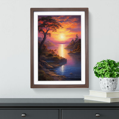 Sunrise Realism - Single Picture Frame Print on Wood