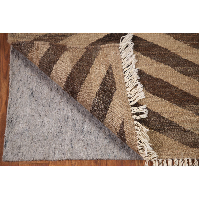 Tapis de couloir en laine à motif de chevrons 3 x 10