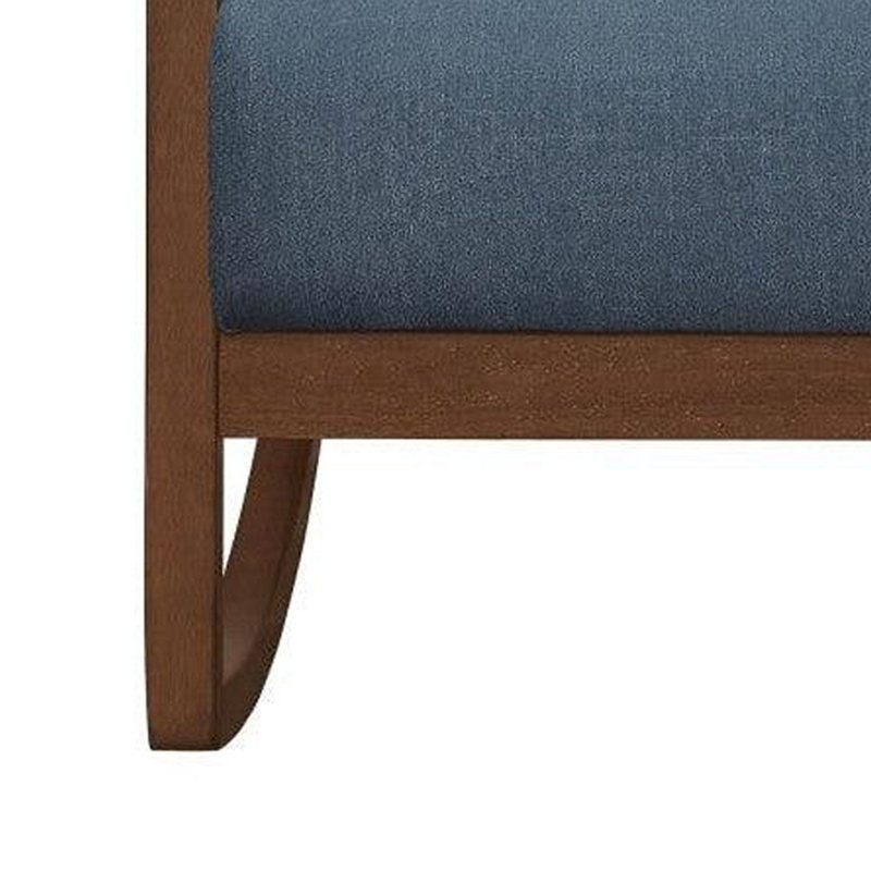 Fauteuil de 32 po de largeur, Tissu bleu performance