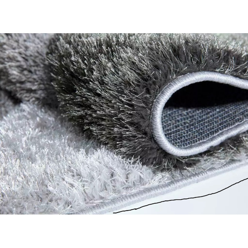 Solid Colour Shag Area Rug, Rectangle 200 x 290cm