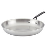 KitchenAid® 5-Ply Clad Stainless Steel Frying Pan, 8.25-Inch, Polished Stainless Steel