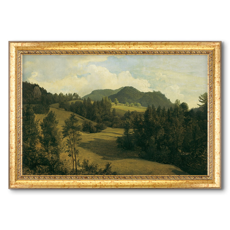 Paysage près de Miesenbach, v. 1830 - Frederic Gauermann - Toile encadrée sur mesure, 28x40 INNER SIZE, Framed Canvas