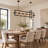 Setser 5-Light Dimmable Linear Pendant Light with Geometric Metal Frame, Black and Copper, Kitchen Island