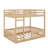 Full Over Full Wood Bunk Bed With Ladder And Guardrails-1526097760