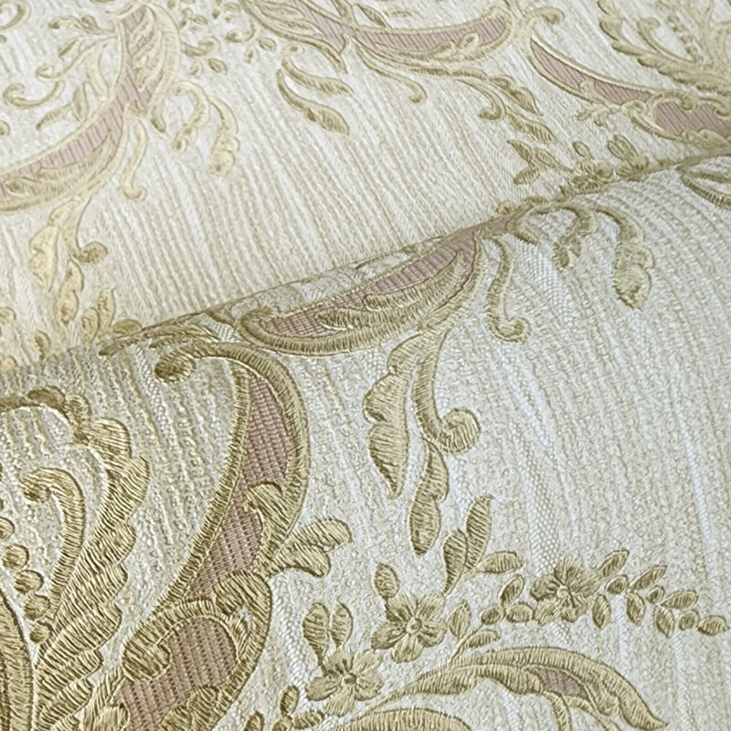 Papier peint imitation damas victorien Dupo