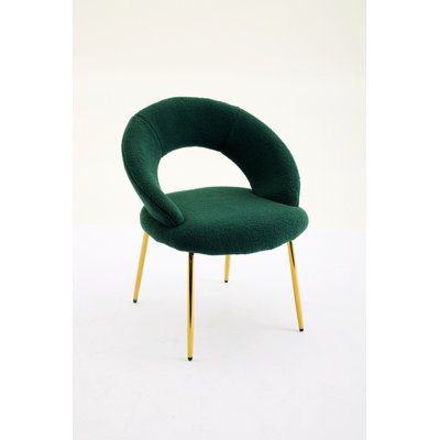 Chaise de salle à manger, chaise d'appoint simple avec dossier incurvé