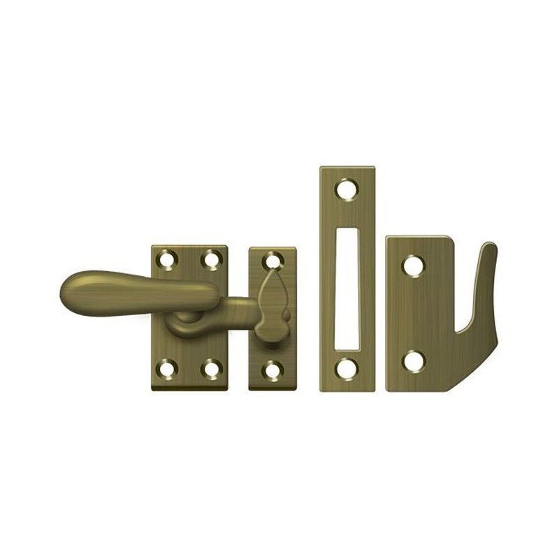 Hardware, Antique Brass, 1.3" H x 1.5 W x 0.5" D