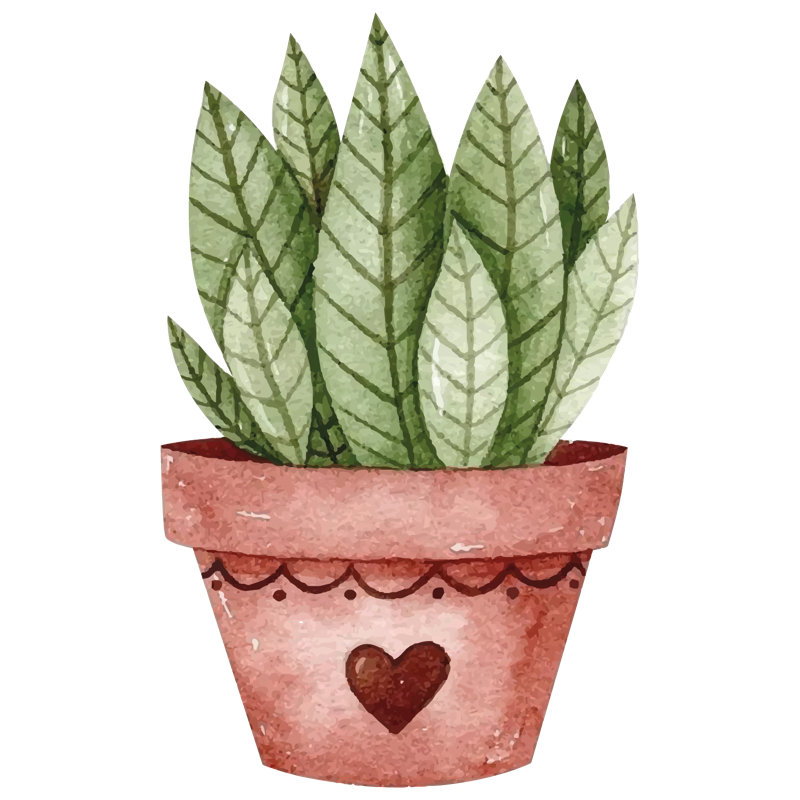 Adhésif décoratif plante