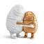 Haas Happy Huggers White+Gold-878000243