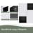 Bathroom Side Cabinet X3, 3-Soft Close Doors, Float Mounting Design-958371230