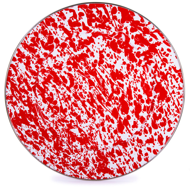 Swirl Round Set, Red Swirl