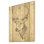 Deer Wild and Beautiful II - reproduction d'animaux sauvages sur bois de pin naturel