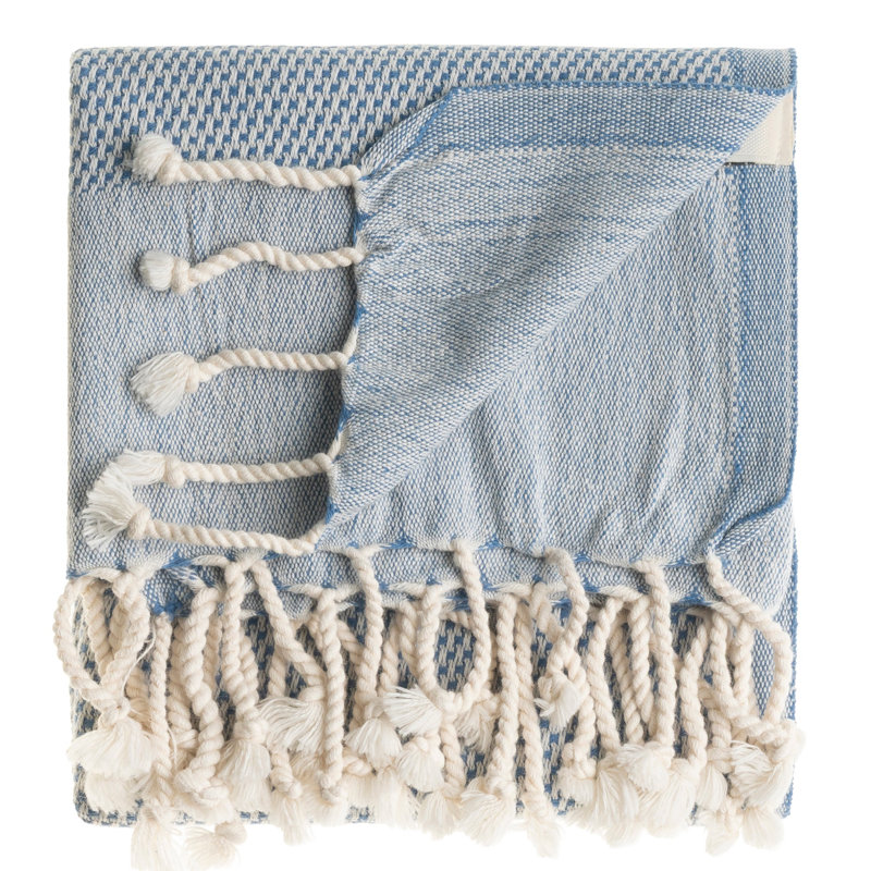 Ensemble de serviettes en coton Whisper, Bleu denim