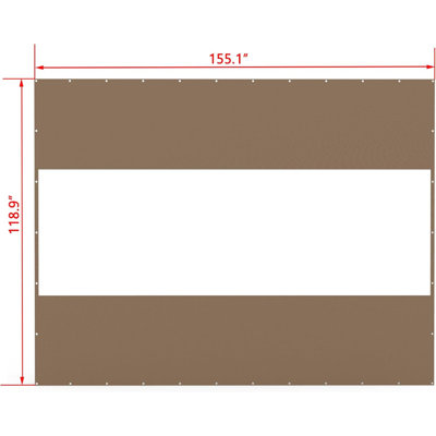 Rideau en PVC robuste résistant aux intempéries pour les espaces extérieurs - Parfait pour les patios, les pavillons de jardin et les écrans d'intimité