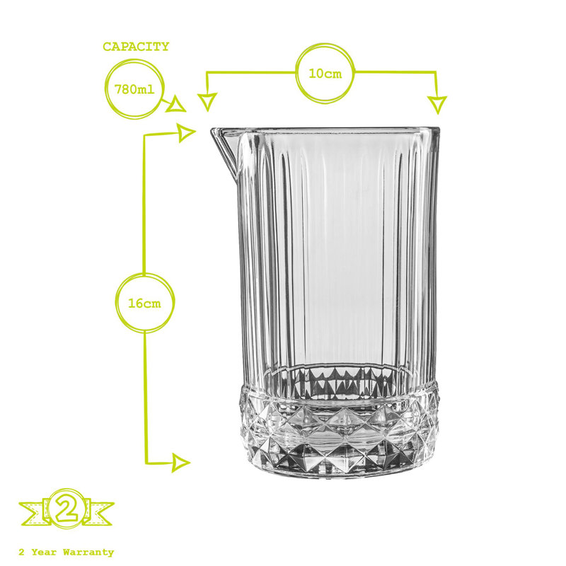 America '20s Glass Water Jug - 780ml - Clear