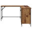 L-Shaped Metal Base Computer Desk-1233730045
