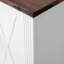 Armoire de rangement avec porte de grange de 63 po avec 2 tiroirs et porte, grande armoire de table basse avec tablettes réglables pour la cuisine, le salon, le vestibule et la salle à manger-1029093976