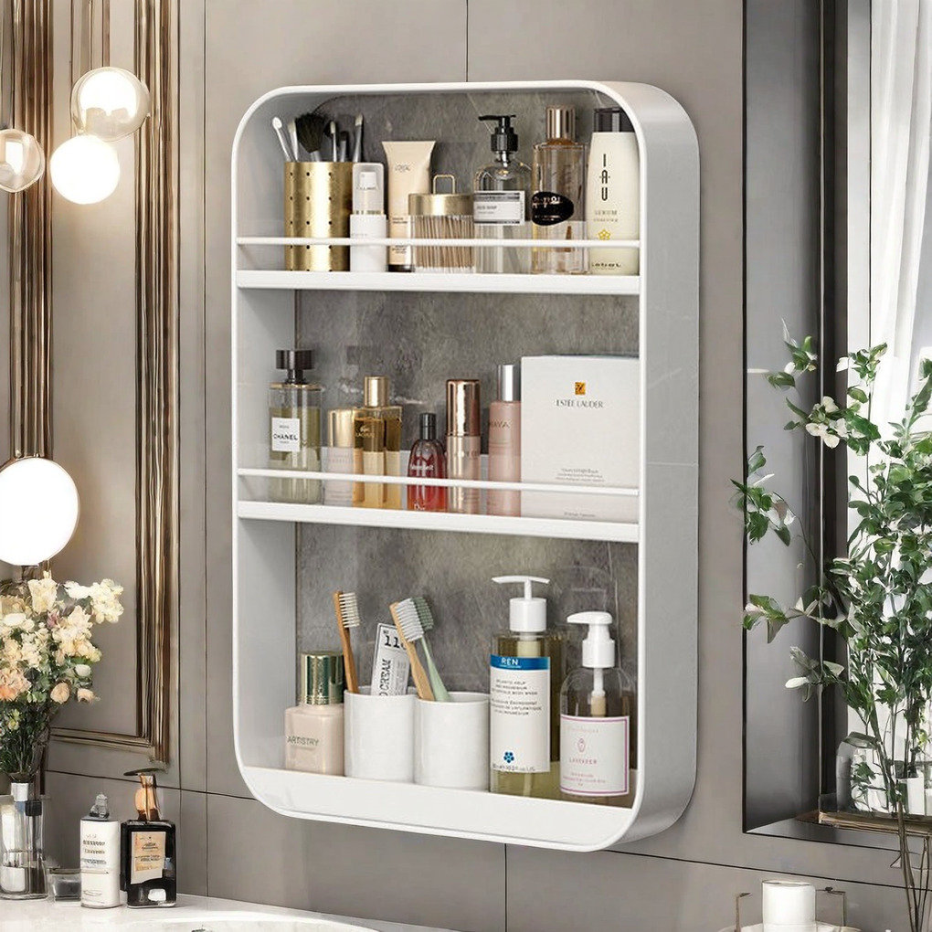 Rosem May 3 Tier Multi-purpose Shelf Storage Stainless Steel Wall ...