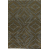 Malo Geometric Area Rug in Brown/Gray