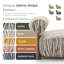 Fauteuil d'appoint en chenille à rayures zébrées Tilton-1474053614