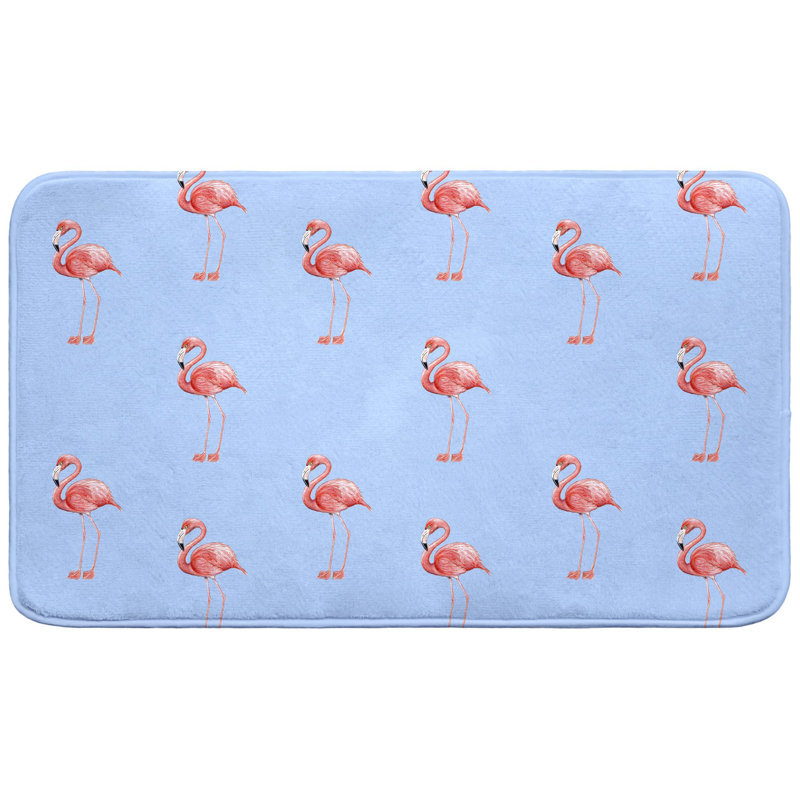 Tapis de bain Flamingo, L 30 po x l 18 po