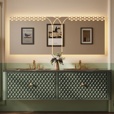 Armoire de salle de bain de style français rétro.