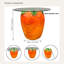 Carrot with Glass Top Resin Accent Side Table, 14.17 x 16.73 Inches, Orange Red