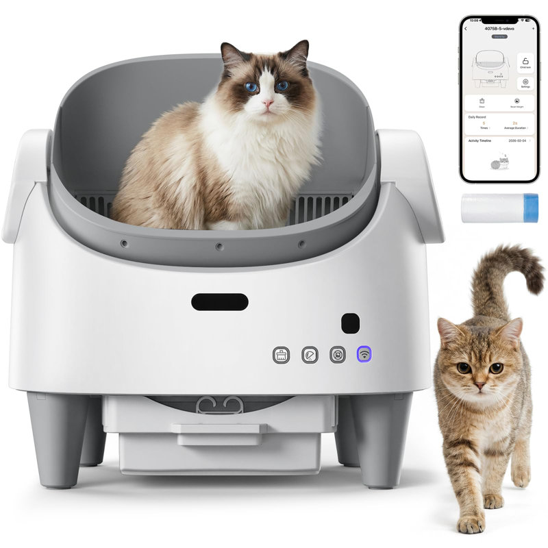 ABS Plastic Self-Cleaning Litter Box
