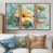 Toile avec cadre flottant brun